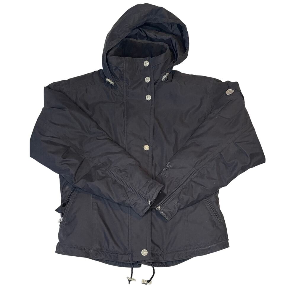 Obermeyer Northern Lights Igloo Ski Jacket Women’s 6 Black Retro Y2K Snowwear
